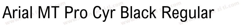 Arial MT Pro Cyr Black Regular字体转换